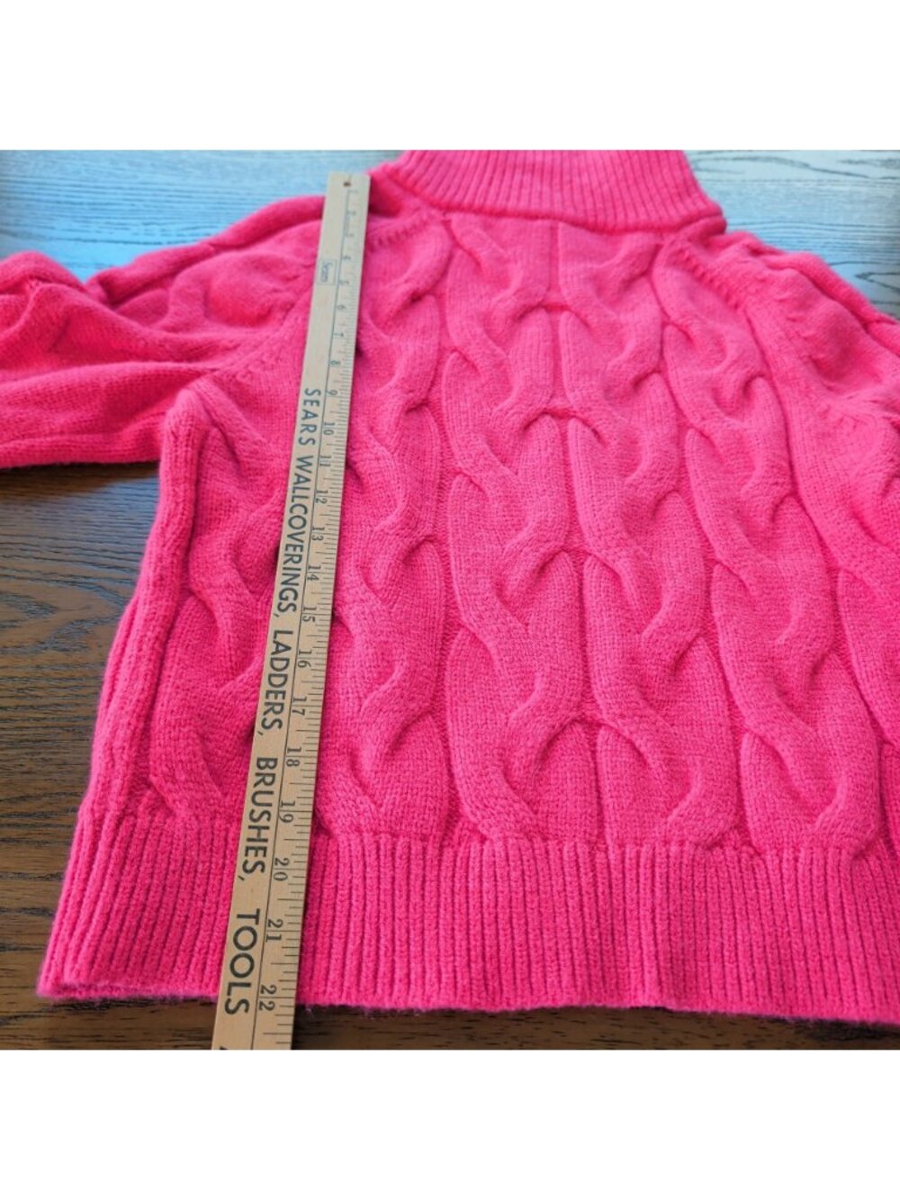 Talbots Women M Pink Cable Knit Full Zip Sweater Cardigan Zip Up Preppy Luxe Cor - Picture 15 of 16